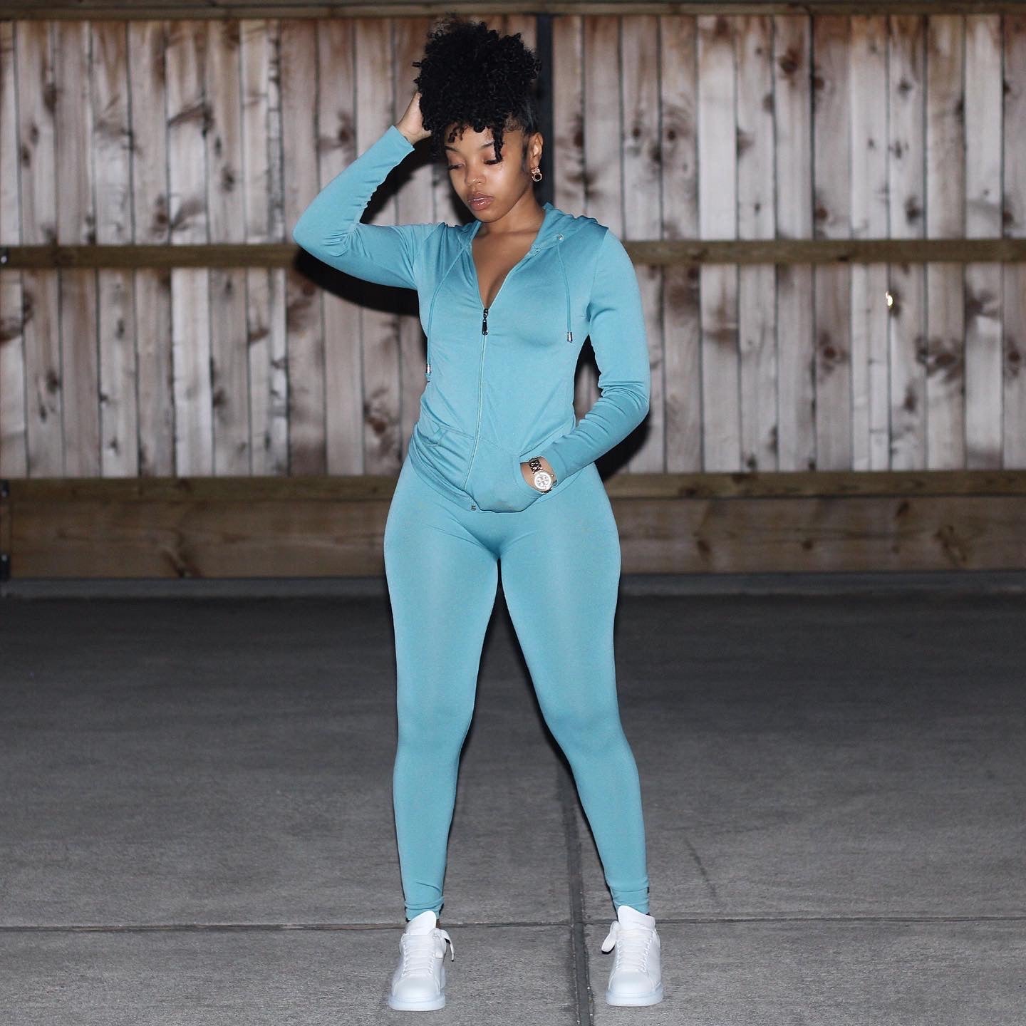 Cutie Tracksuit (Light blue) - Efféminé Face Fear